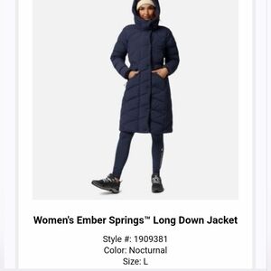 Columbia Ember Springs long down jacket Large